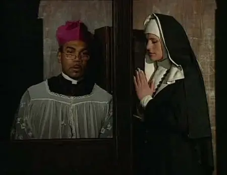 Этого не может быть! Черный священник вдул в очко послушной монашке!