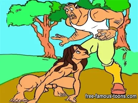 Порно мультфильм пародия: Тарзан трахает Джейн