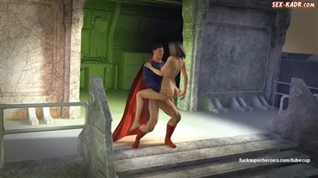 Супермен спасает девушку от сексуального насилия и сам трахает ее